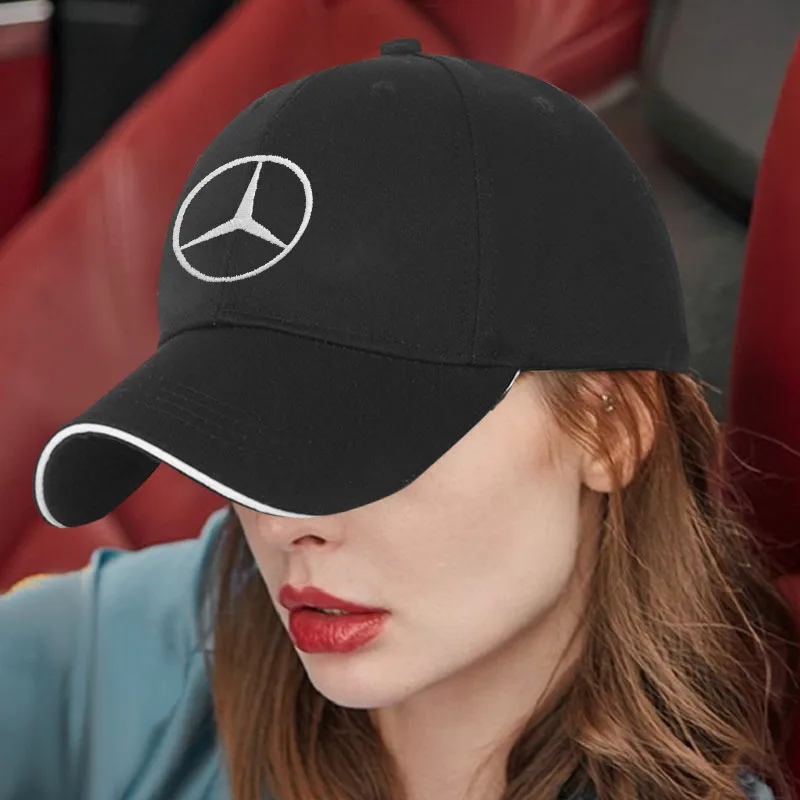 Universal Fashion Baseball Cap For Men And Women Embroidered Letter Hat Adjustable Peak Cap For Mercedes Benz AMG W203 W204 W205