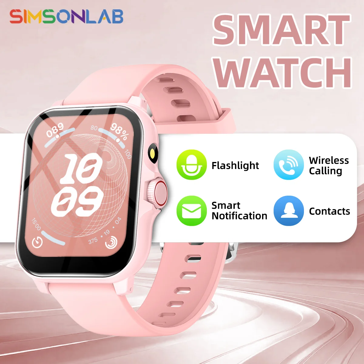 

Smartwatch New 2026 for Android Ios Flashlight Multi-Sport Modes Games Bluetooth Call Remote Control for Men Women Gifts