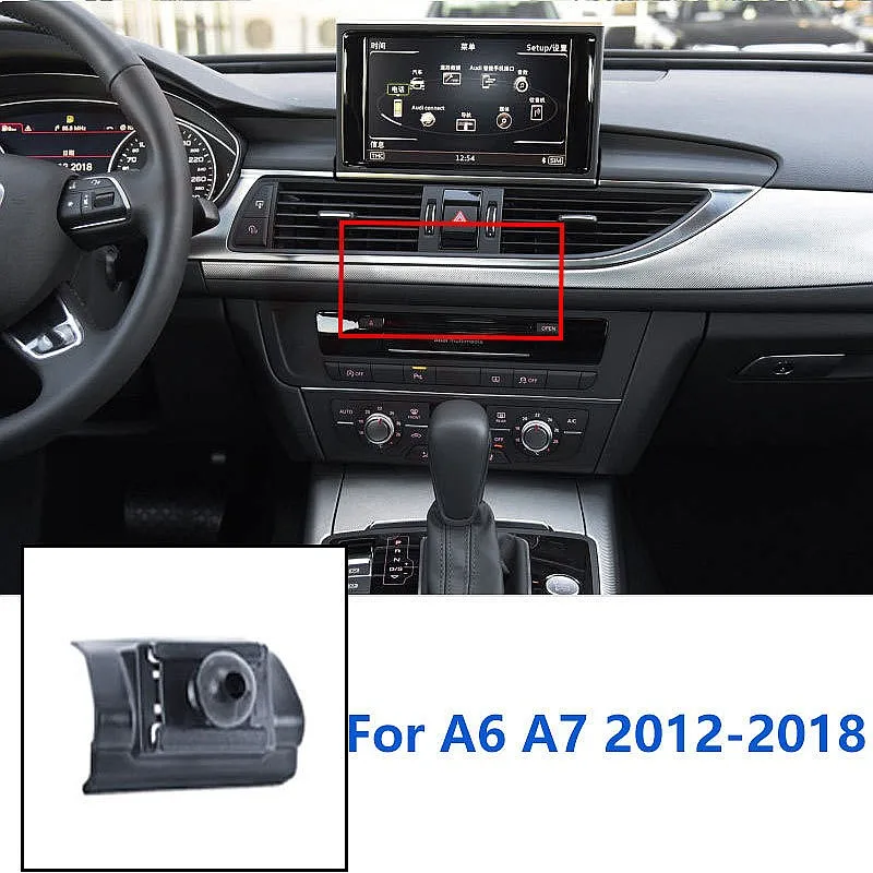 17mm Special Mounts For Audi A6 C7 A7 C8 S6 RS6 S7 RS7 Car Phone Holder GPS Supporting Fixed Bracket Accessories 2012-2023