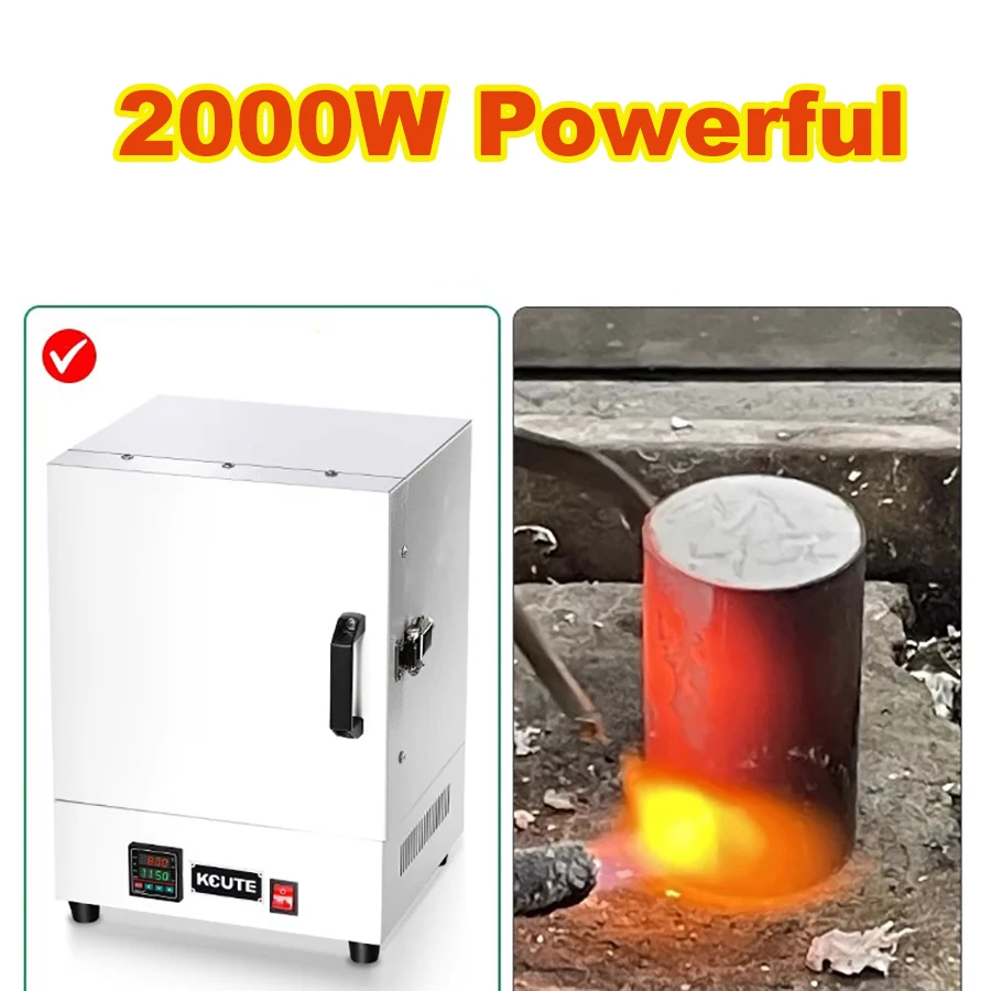 2025 New Digital Temperature Control 1150 ° Furnace Jewelry Making Machine Plaster Wax Burnout Oven for Losing Wax