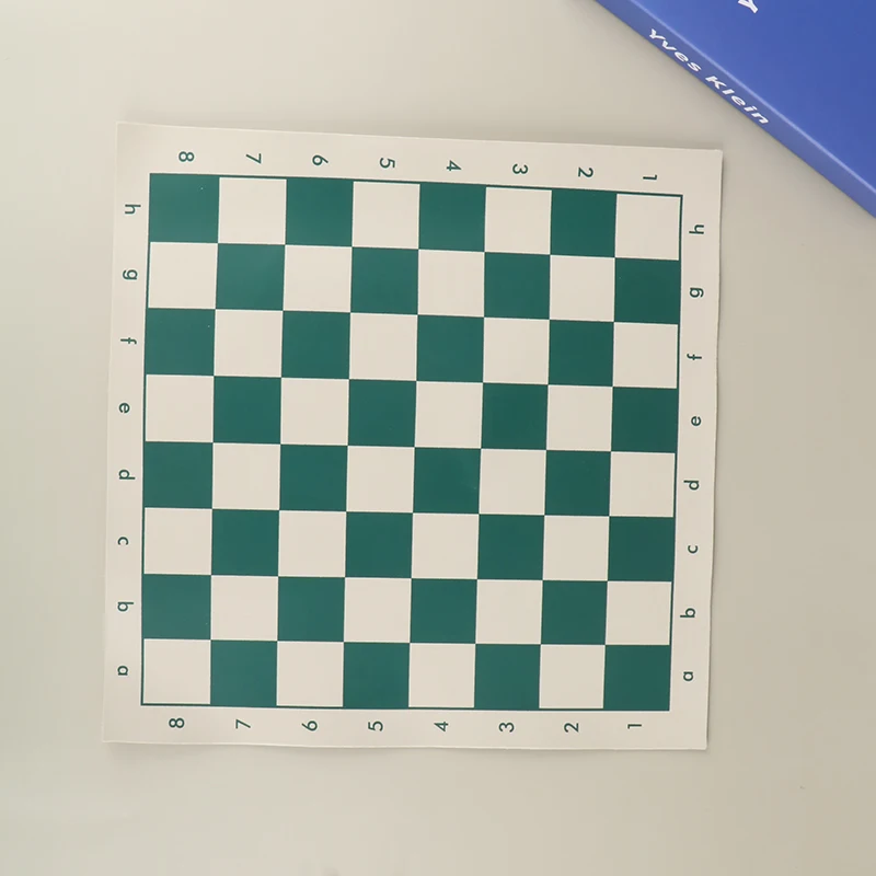 

1 Pc Chess Board PVC Leather Chess Board 34.5cm Portable Soft Rollable Leather Durable Chess Board For Educational Games