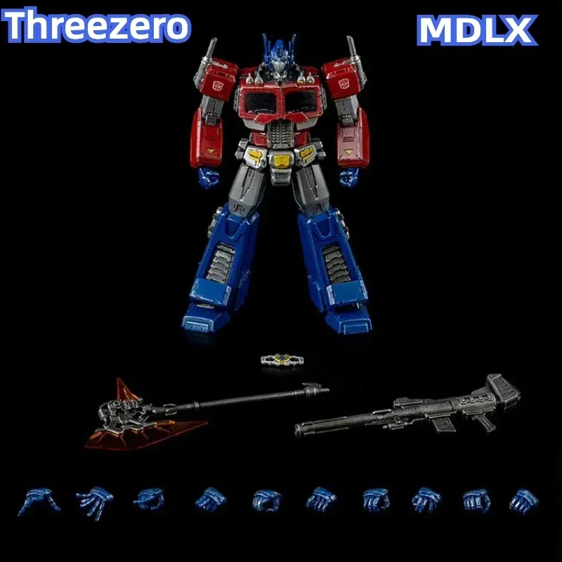 In Stock Threezero 3A Transformation MDLX G1 MDLX Optimus Prime 48 Points Of Articulation 17.8cm Action Figure Toy Collection