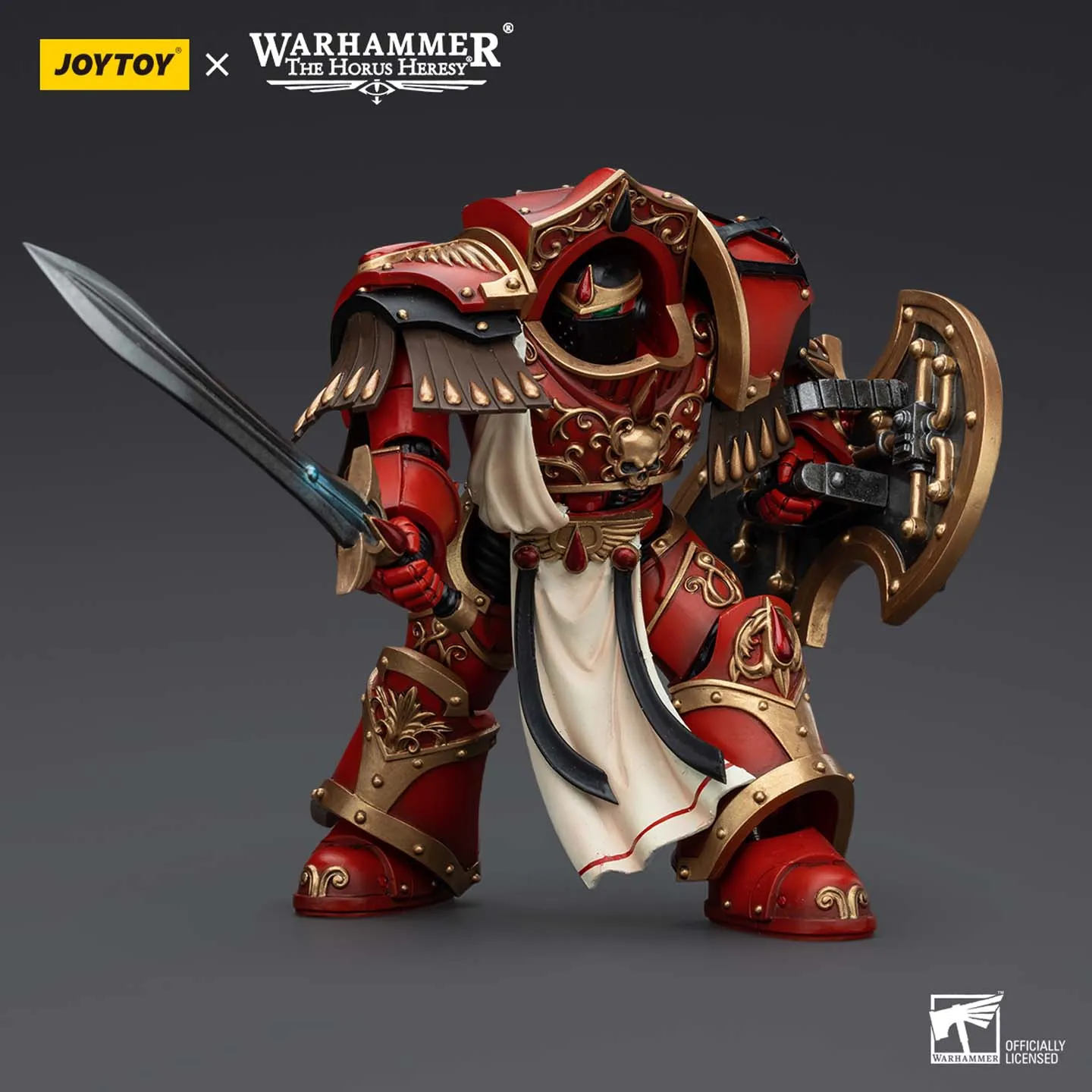 JOYTOY مصدر الظلام Warhammer Horus Chaos الملاك الدم المقدس JT00317 القرمزي Paladin Legion Knight 1 نموذج ألعاب 1:18 لعبة مجسمة