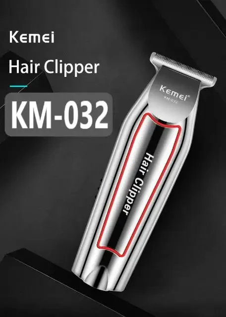 Profesjonalna maszynka do włosów KM-032 z akumulatorem, elektryczny trymer do włosów dla mężczyzn firmy Kome - bezprzewodowa maszynka do strzyżenia dla stylistów