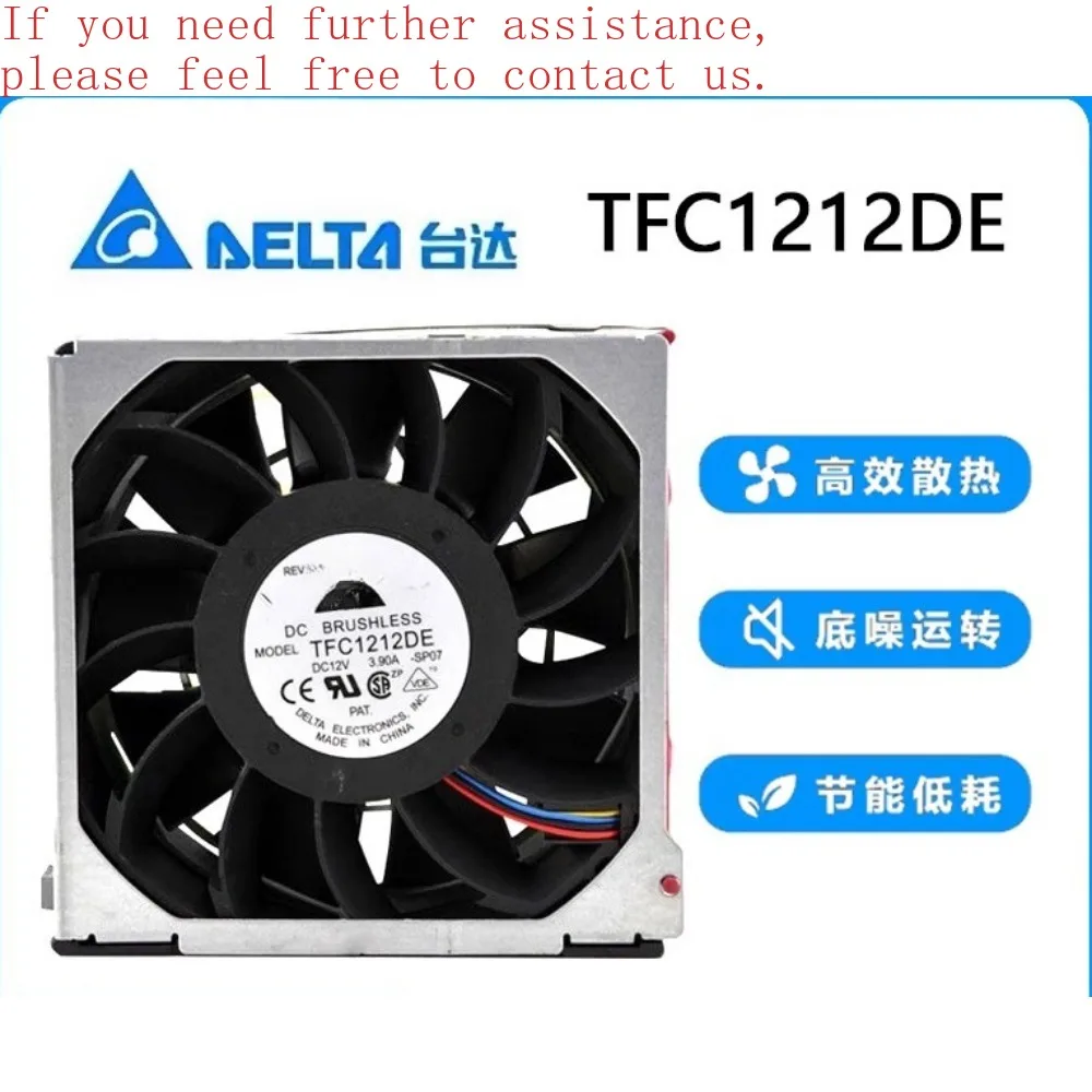 

Для Delta TFC1212DE 12 В 3,9 А 12038 12 см/см большой объем воздуха ультра-фазный охлаждающий вентилятор