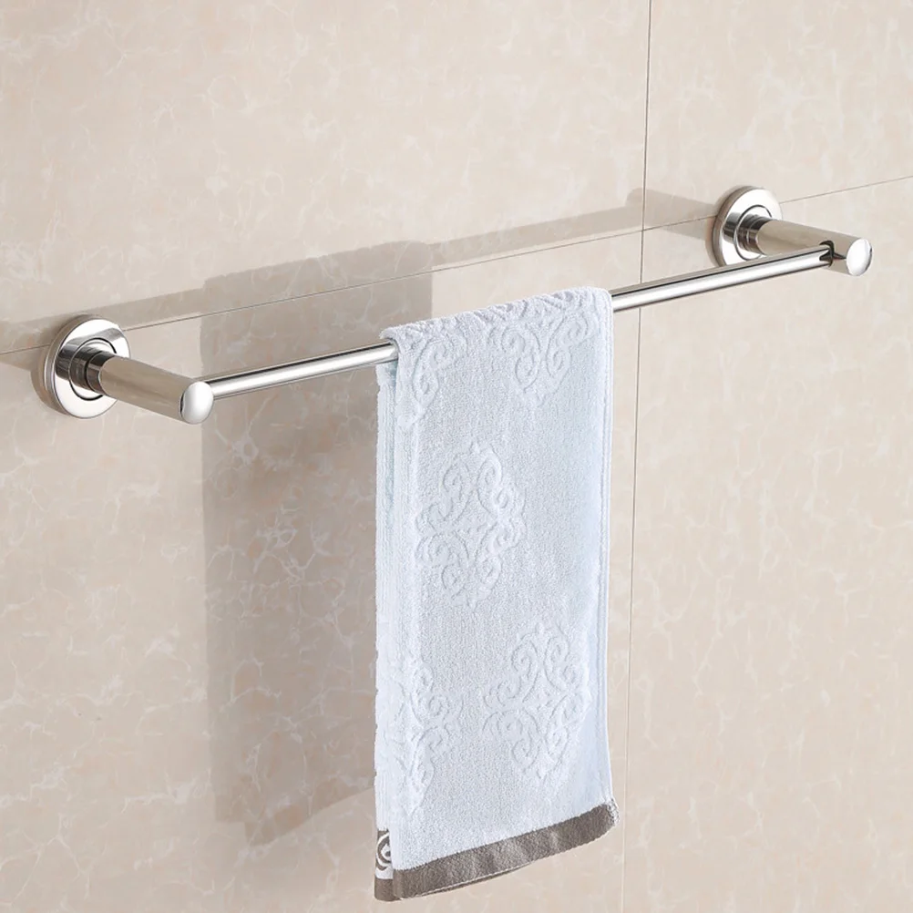 

50Cm Stainless Steel Rustproof Rack Heavy Duty Corrosion Resistant Bathroom Pole Easy Install Polished Finish Multi Functional