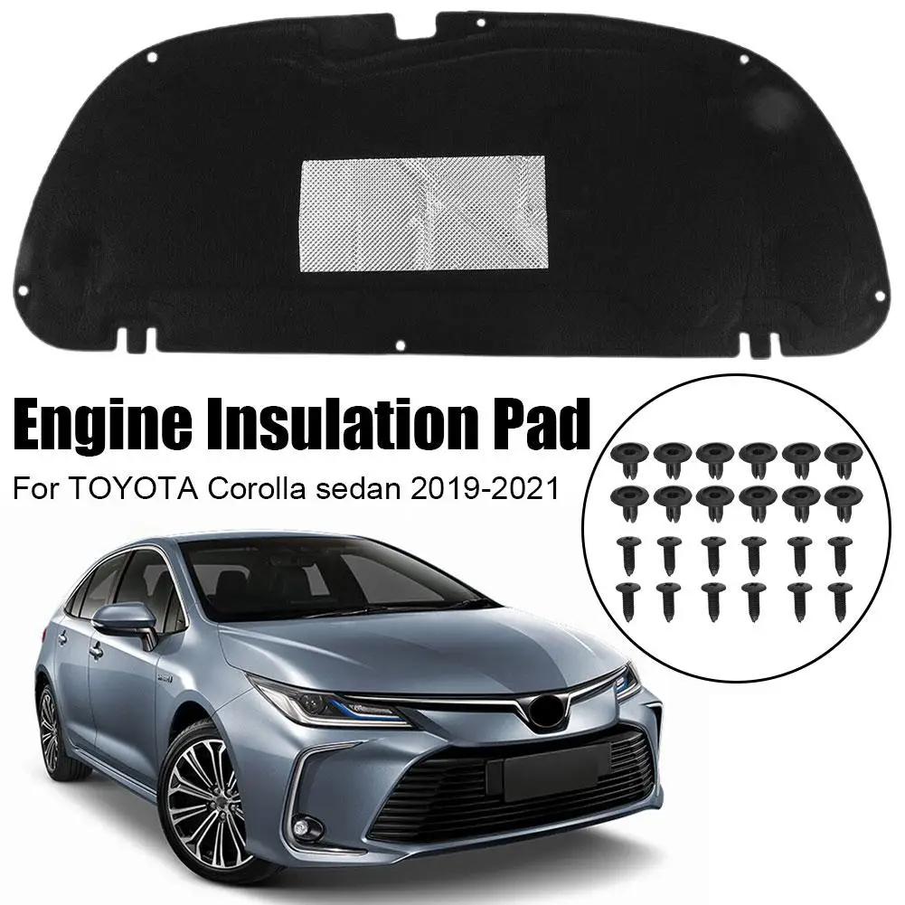 Car Front Hood Insulation Pad For Toyota Corolla Sedan 2019-2020 Engine Noise Insulation Heat Insulation Cover Shock Plate Y2Q9