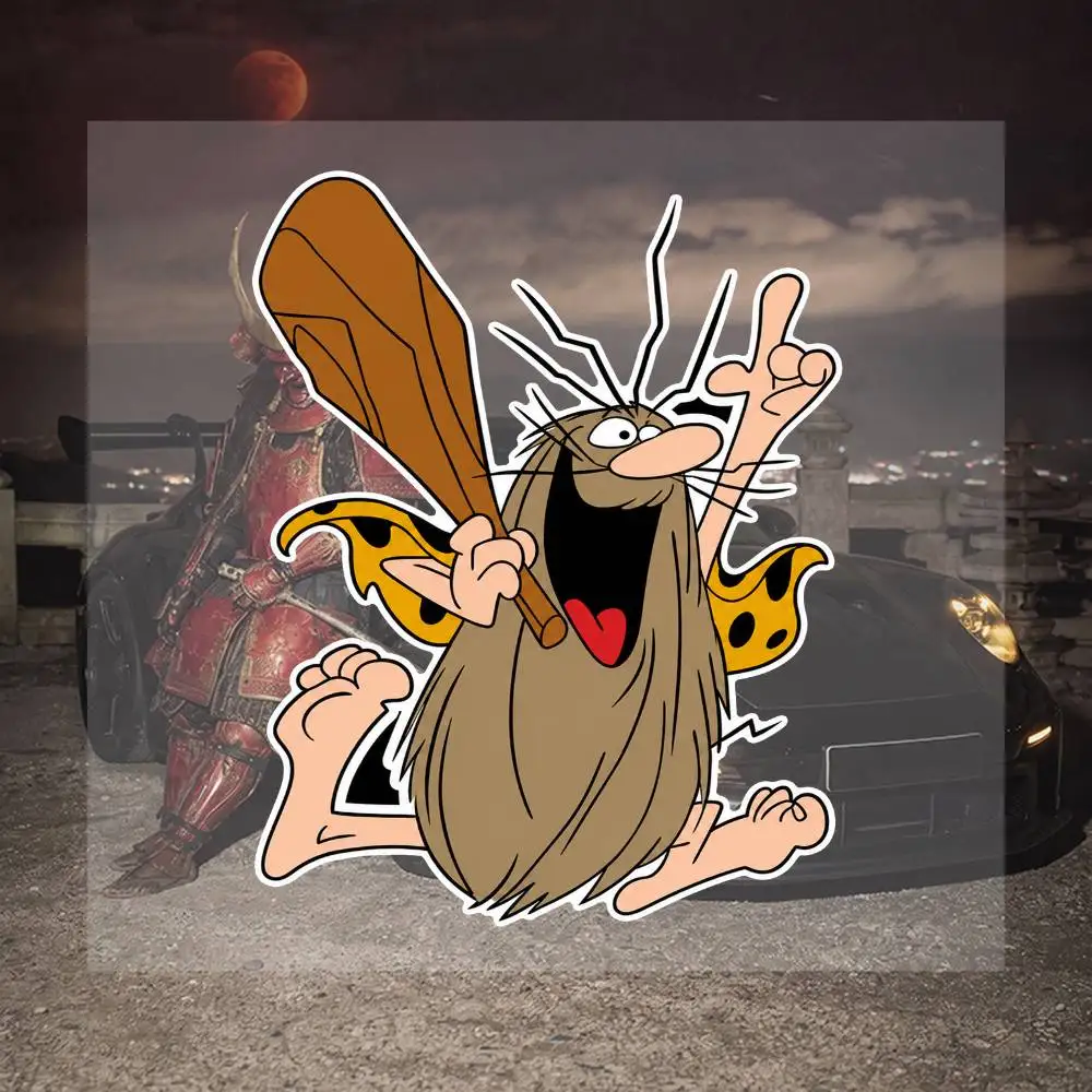 Captain Caveman 16cm Graffiti Stickers Set Hip Hop Street Art Vinyl Decals For Laptop Skateboard Water Bottle Helmet