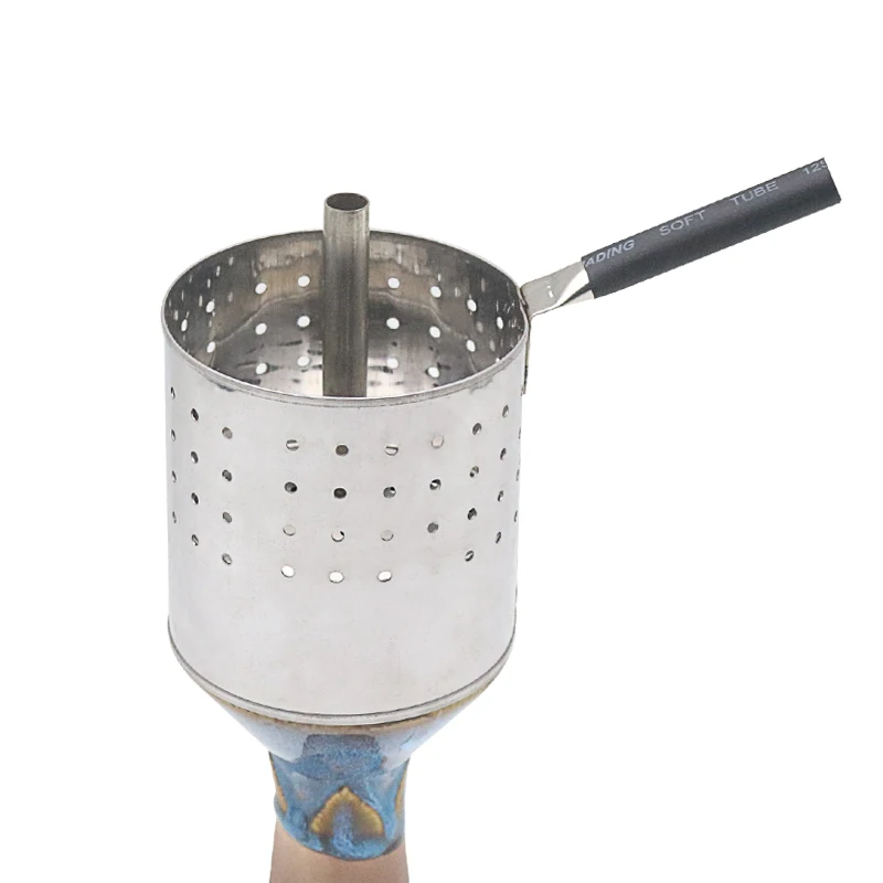 1PC Many Holes Metal Shisha Charcoal Holder Screen With Handle For Hookah/Sheesha/Chicha / Narguile Tobacco Bowl Accessories