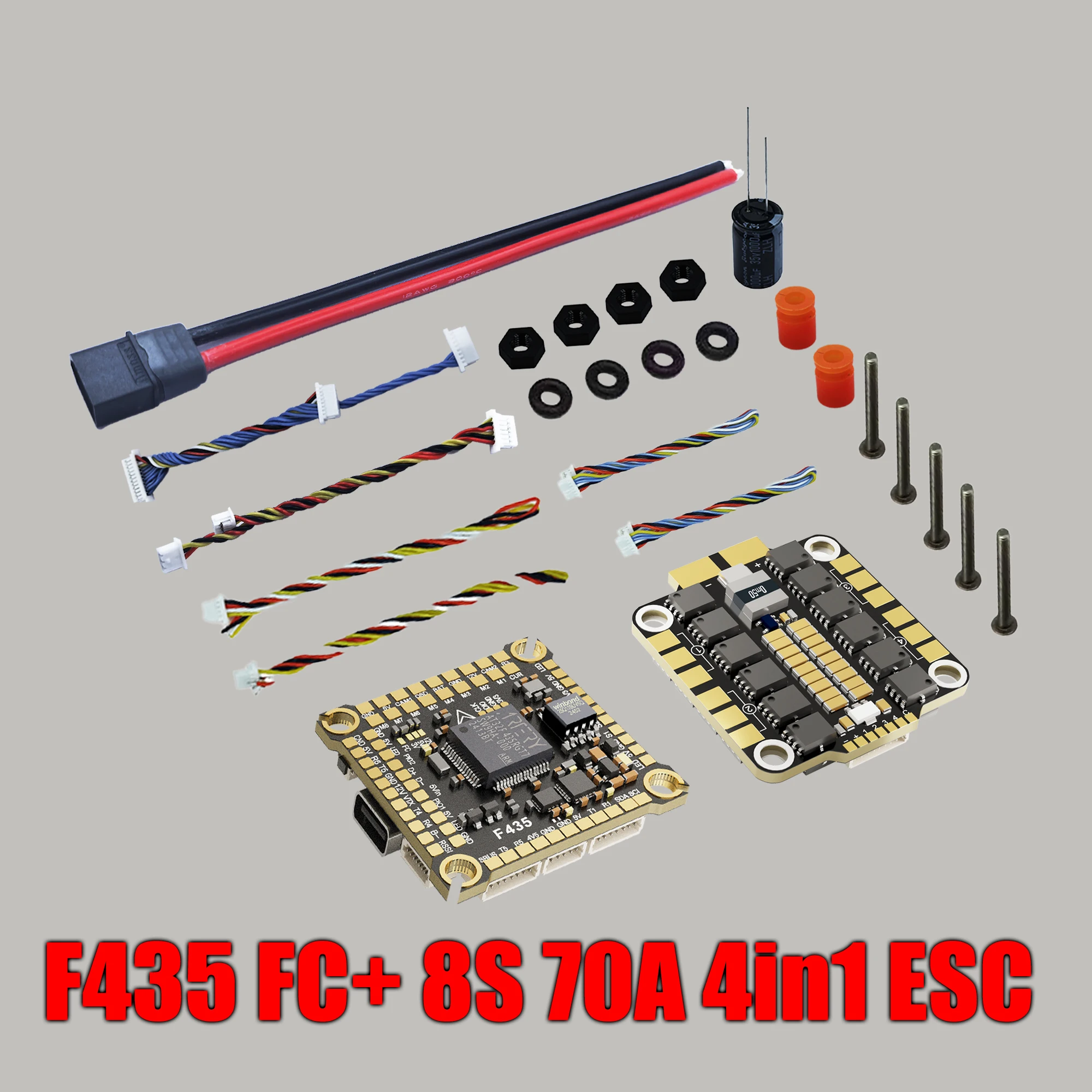 DAKE F435 V3/V4 FC ESC Stack 3-8S Lipo Flight Control BLS 55A/60A/70a 4 in 1 ESC 30x30  RC FPV Racing Drone