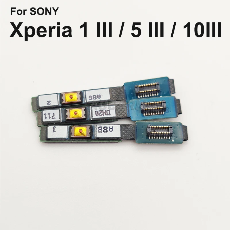 Aocarmo For Sony Xperia 1 5 10 III X1iii X5iii X10iii Mark3 Power On/Off Switch Fingerprint Button Touch ID Flex Cable