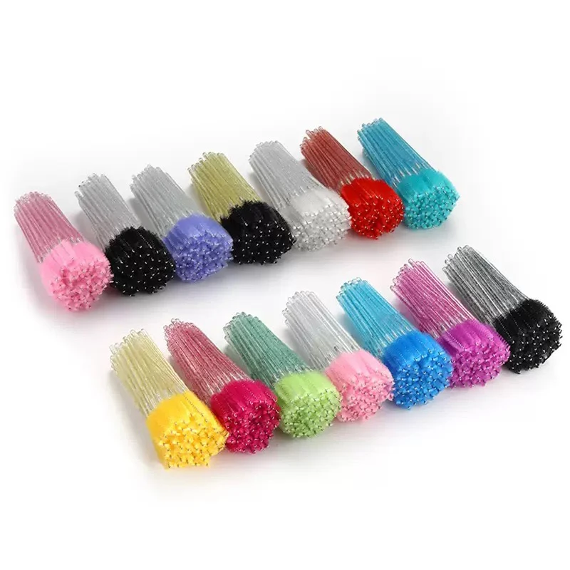 50PCS Special Eyelash Removal Brush Cleaning Brush Drink Straws Brush Lipline Cotton Brush for Household Clean Tool