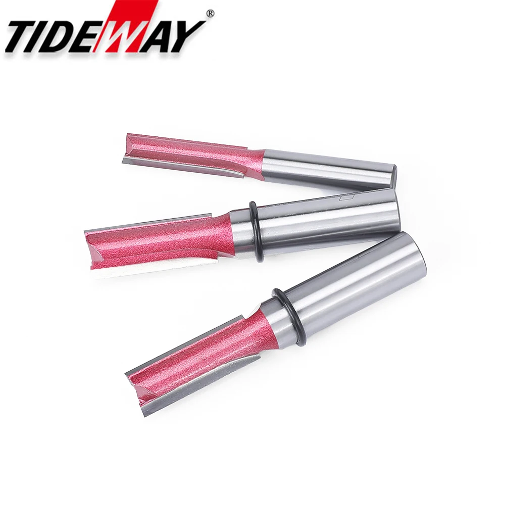 Tideway Router Bit CNC Woodworking Tools 6mm 8mm Shank Industrial Grade Straight Bits Tungsten Carbide Milling Cutters for Wood