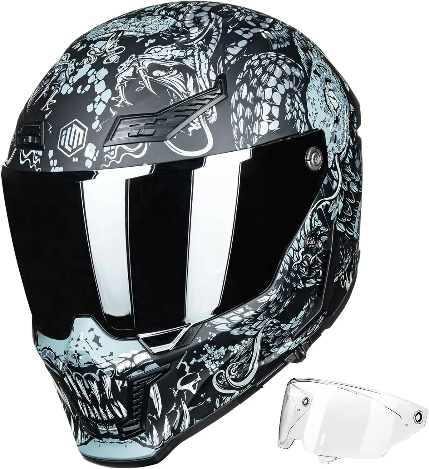

Motorcycle Helmets for Adult Men Women Full Face DOT ECE Powersports Dual Visor Street Racing Helmet with Pinlock Cascos para Mo