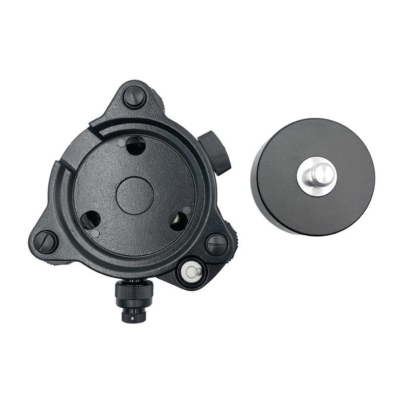 BLACK TRIBRACH WITH OPTICAL PLUMMET FIXED ADAPTER WITH 5/8X11 THREAD FOR TOTAL STATION GNSS TRIMBLE WHOLE SET