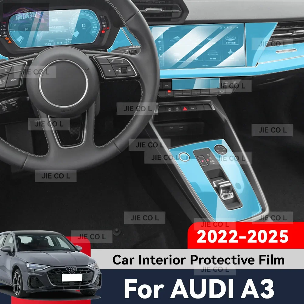 

Для AUDI A3 2022-2025 салон автомобиля центральное управление навигационный экран защитная пленка из ТПУ наклейка против царапин аксессуары PPF