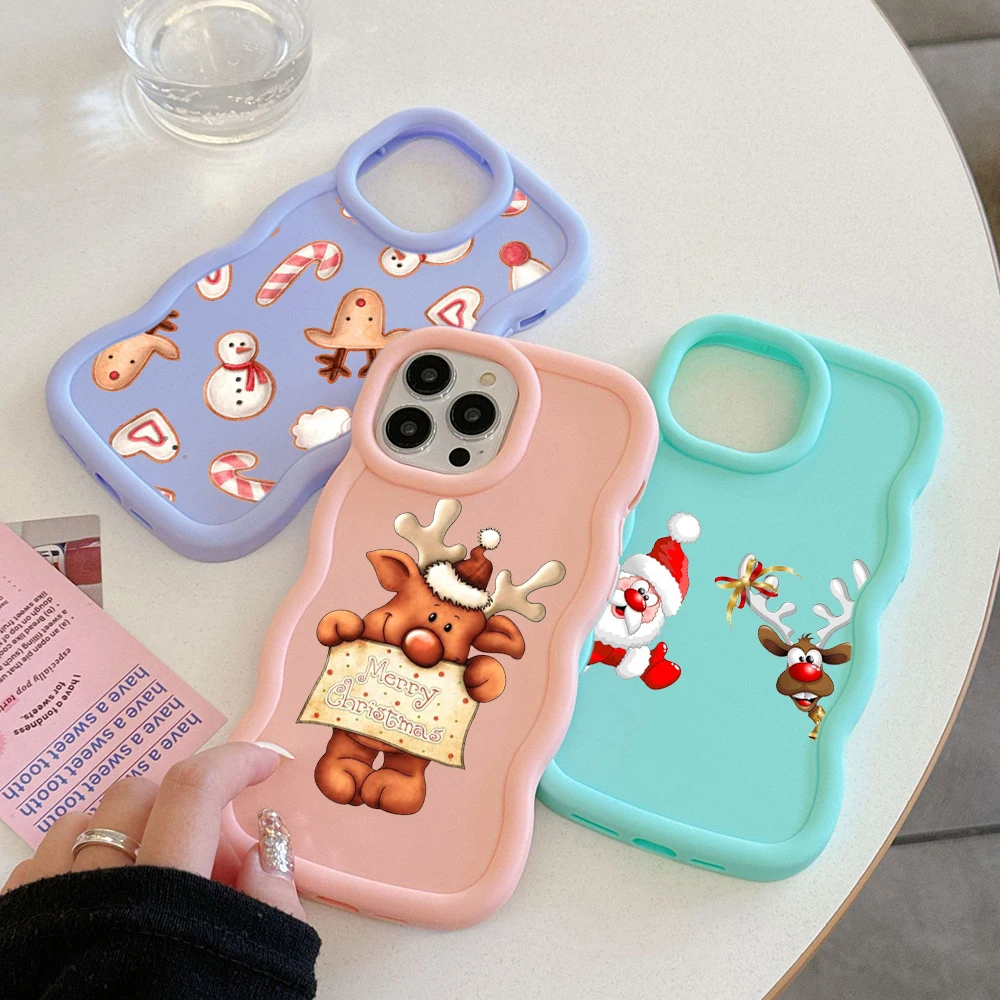 Honor X6a X7a X8a X9a 70 90 Lite X7b X8b X9b Soft Phone Case Luxury Macaron Big wave Cover SS164 Christmas Merry Art