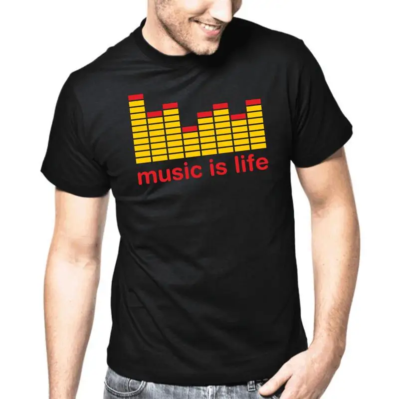 

Футболка La Musique Est La Vie DJ Club Dancefloor с цитатами в подарок