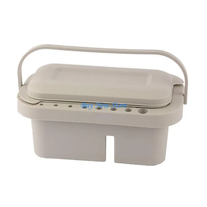 

20CE Paint Brush Washer Bucket 3 in 1 Art Brush Cleaner Washing Pots Art Pen Wash Barrels Tub with Lid Palettes Brush Holder