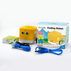 Keyestudio Kidsbits Robot kodujący dla zestawu do programowania łodyg Arduino kompatybilny z Lego 5+ lat Zabawka do nauki Prezent Pełny przewodnik