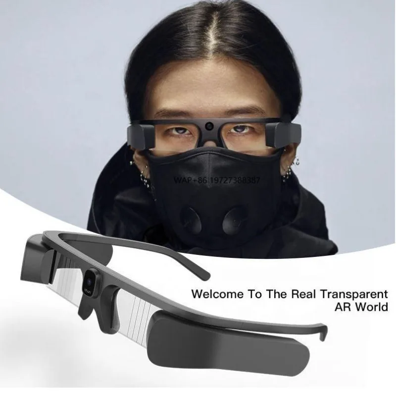 Wholesale New Type Remote Support AR VR Smart Glasses with Face Detection Iot Solutions Software Eyeglasses Camera MR Hardware