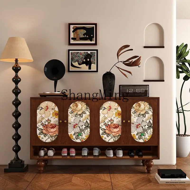 

SM advanced sense solid wood shoe cabinet storage integrated new simple style home door storage cabinet