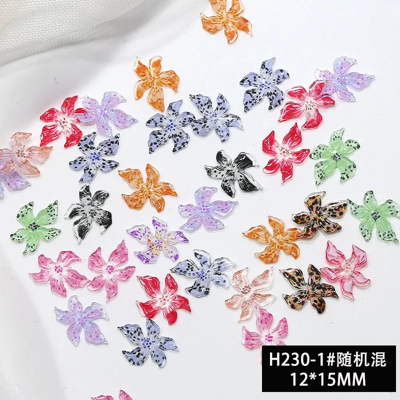 جديد لينة نحت الجليد كريستال زنبق مسمار الملحقات هلام زنبق ثلاثية الأبعاد راتنج مسطح الزهور مسمار حُليات المجوهرات لتقوم بها بنفسك مسمار الزينة