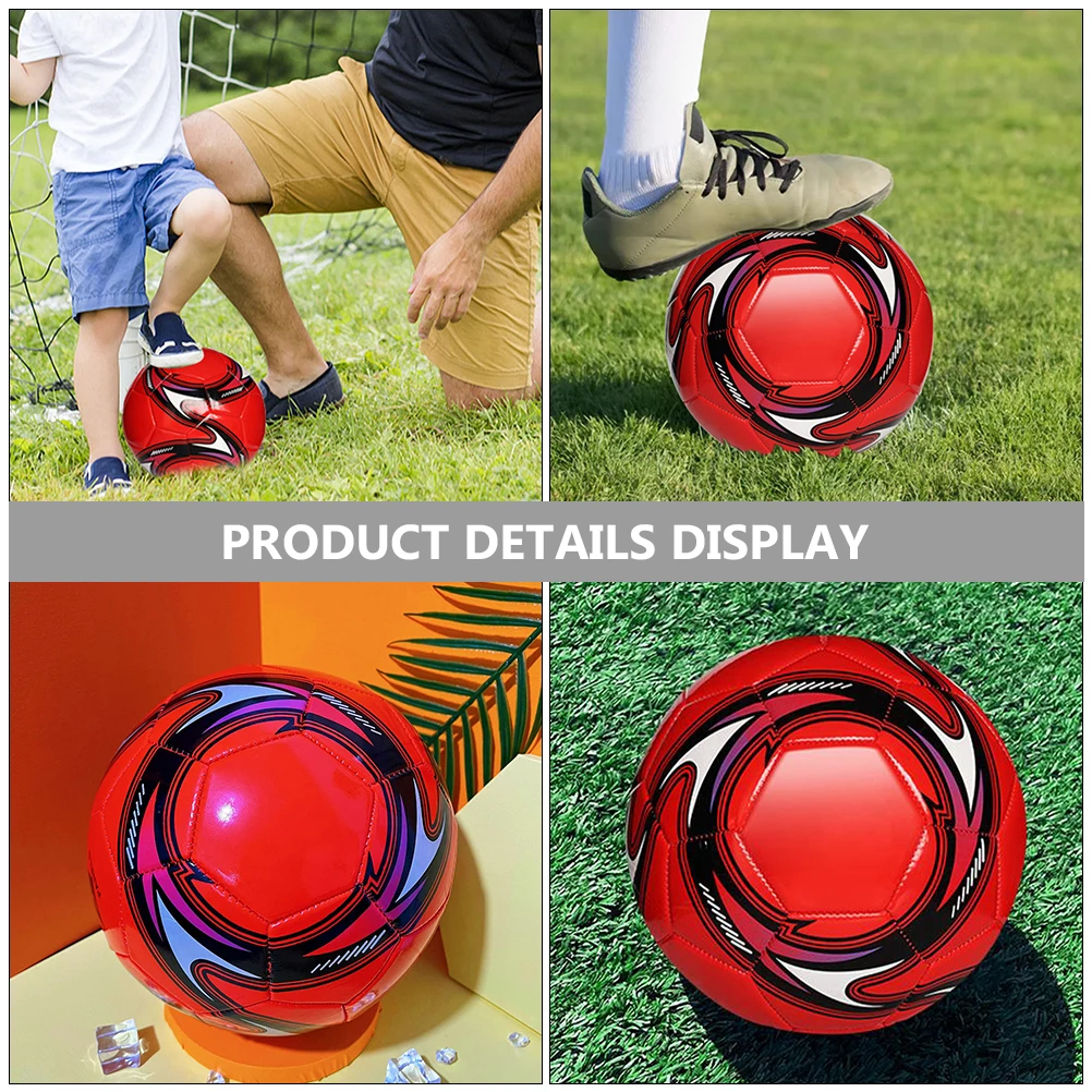 PVC niños pie niños pelota de fútbol inflable entrenamiento práctica juguete fútbol ligero equipo para niños pequeños