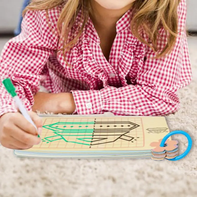 Cahier d'activités de contrôle du stylo pour enfants, jouets de dessin, apprentissage alth