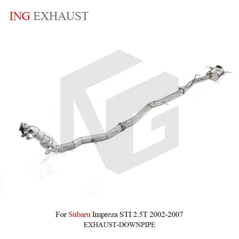 

ING Stainless steel Exhaust System High Flow Performance catback full sets for Subaru Impreza STI 2.5T 2002-2007 with valve