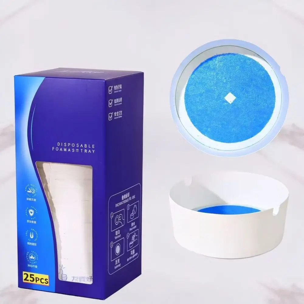 Premium Disposable Ashtray With Sand Extinguishing Design Thickened Portable Ash Bin For Car Travel Clean Accessory