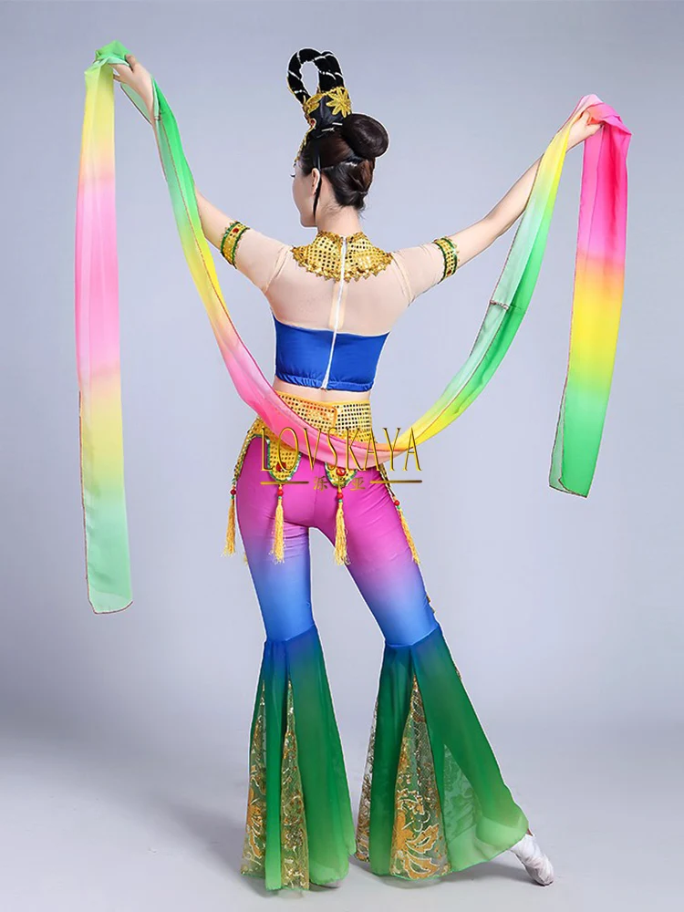 Classical dance performance costumes for girls flying and pipa costumes for adults Dunhuang dance