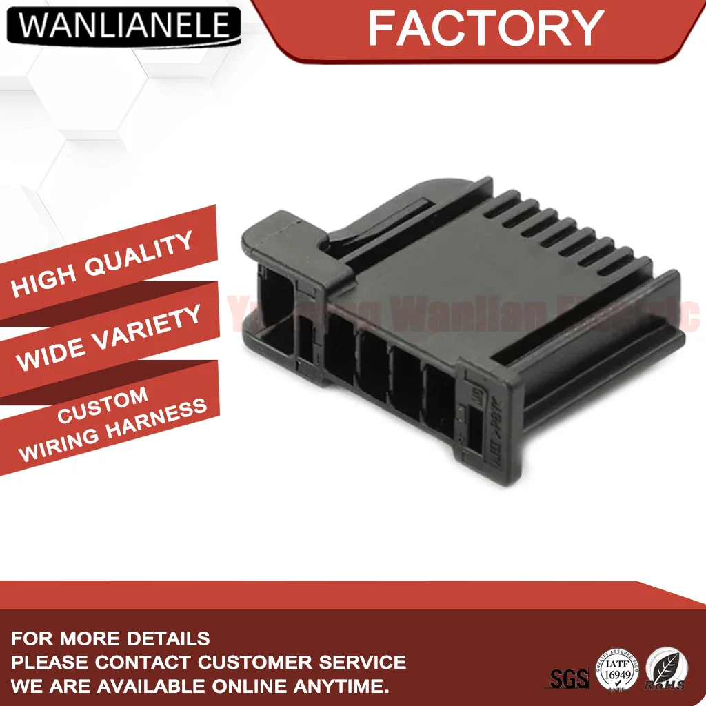 50 Sets 6098-5516 4 Pin Female Connector Housing US Series 1.5mm Unsealed PBT Black Fit Auto Harness