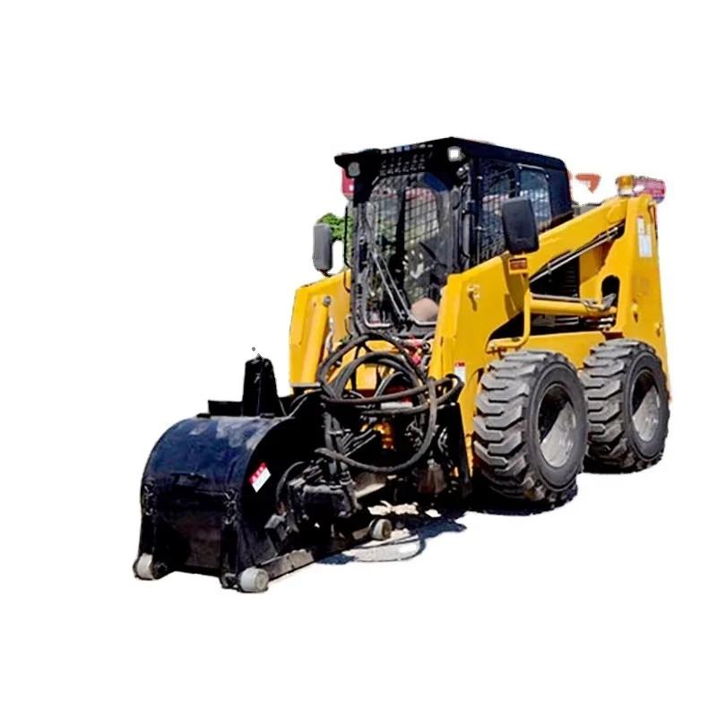 Brand New Wheel Skid Loader Versatile Attachment For Trenching Excavation With Enclosed Cab Durable Construction Machinery