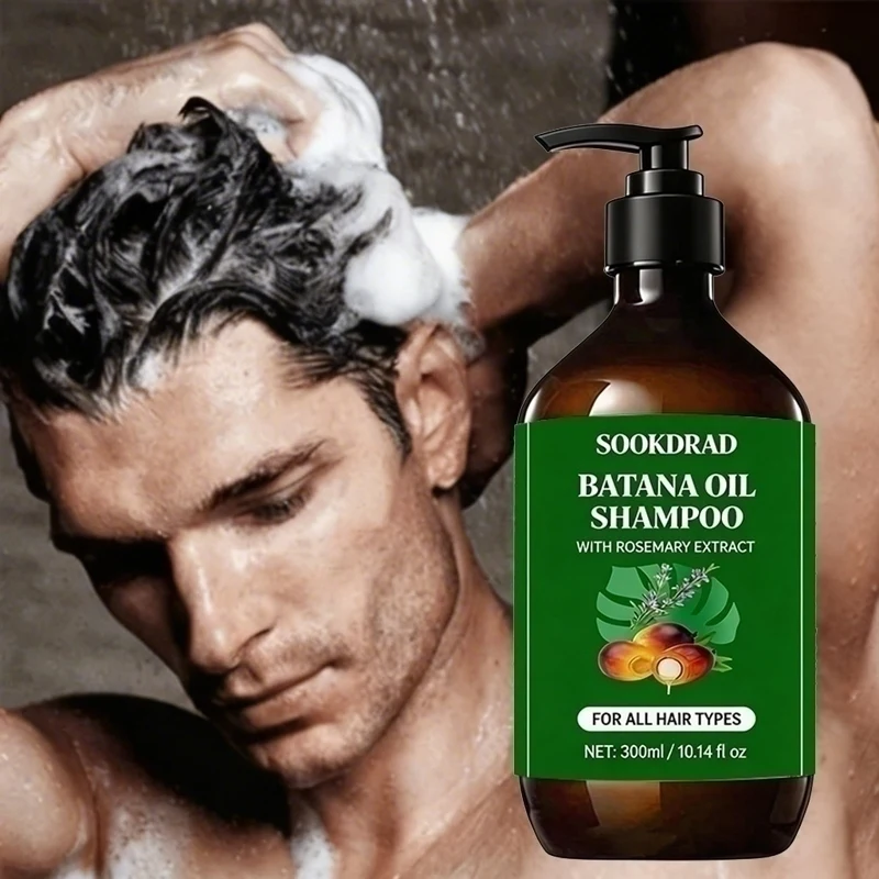 

Batana Oil Rosemary Shampoo, Gentle Cleansing, For All Hair Textures, Budget Friendly 300ml Hair Care