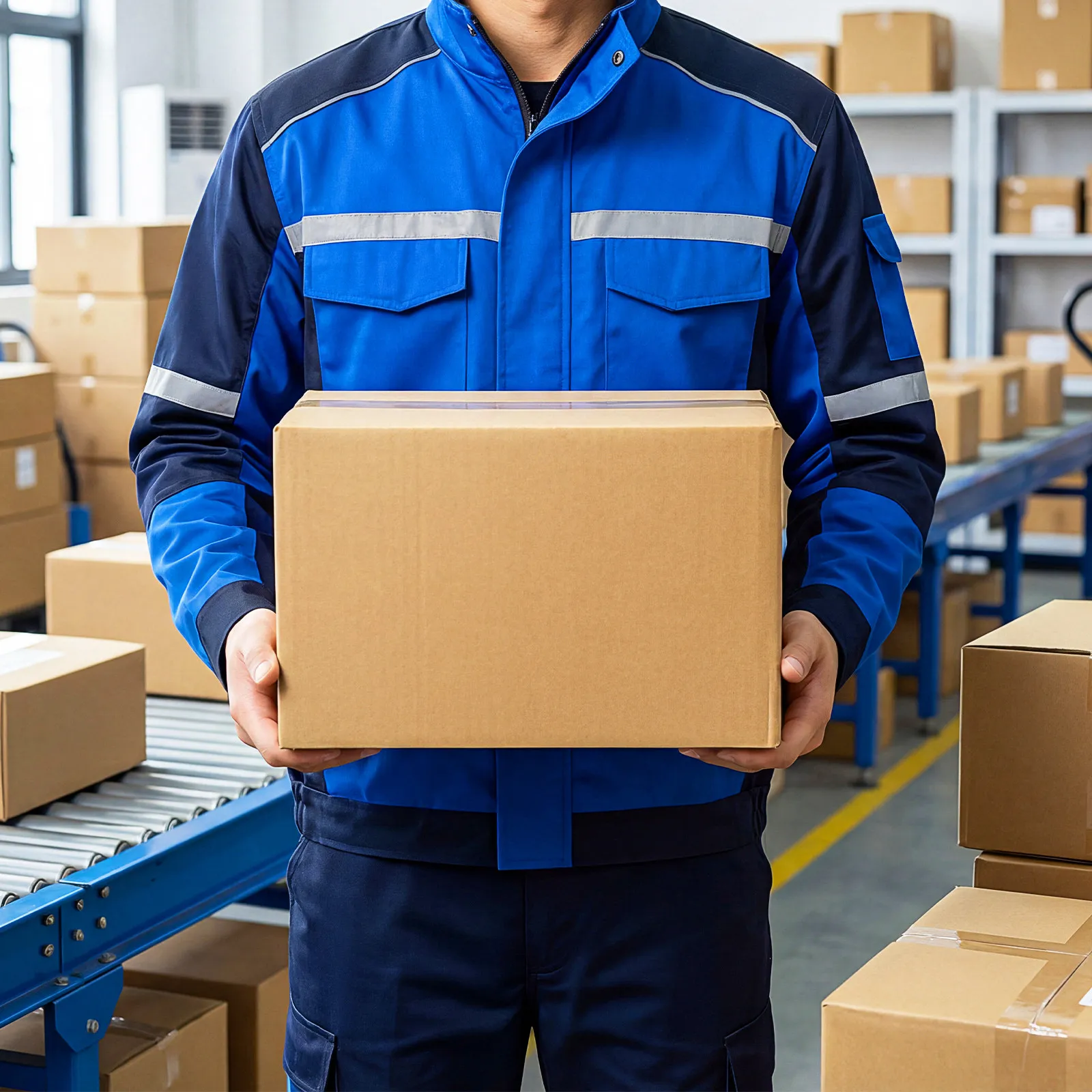 

5Pcs Corrugated Boxes Extra Strong Shipping Cartons for Moving Storage Foldable Lightweight Easy Assemble No