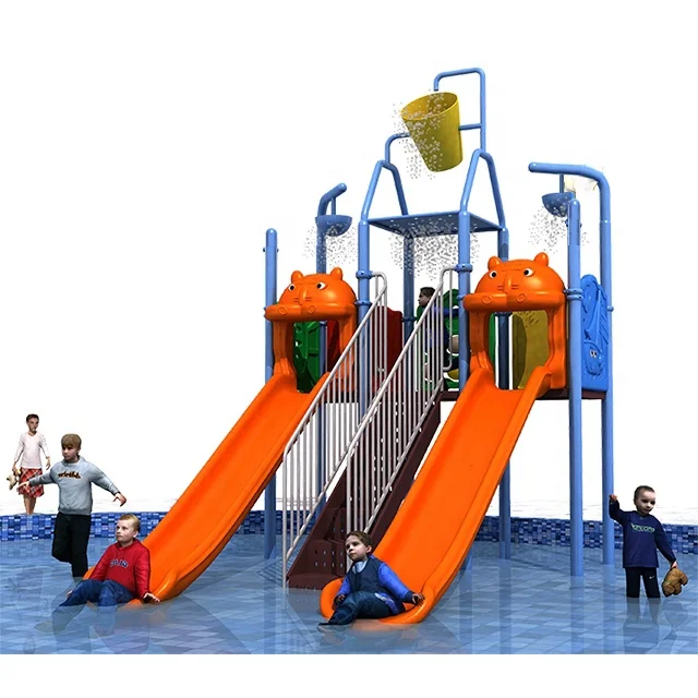 Fun game large water park playground equipment swimming pool water slide for kids