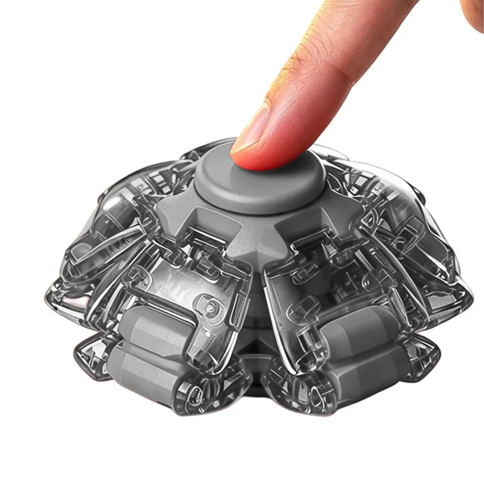 Transforming Fidget Spinner Ball Press To Spin Stress Relief Toy Deformation Sensory Finger Spinner For Kids Adults Relief Gift