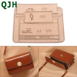 1SET Of Diy Handmade Leather Template Organ Shoulder Messenger Bag Acrylic Version Drawing Kraft Paper Design Pattern