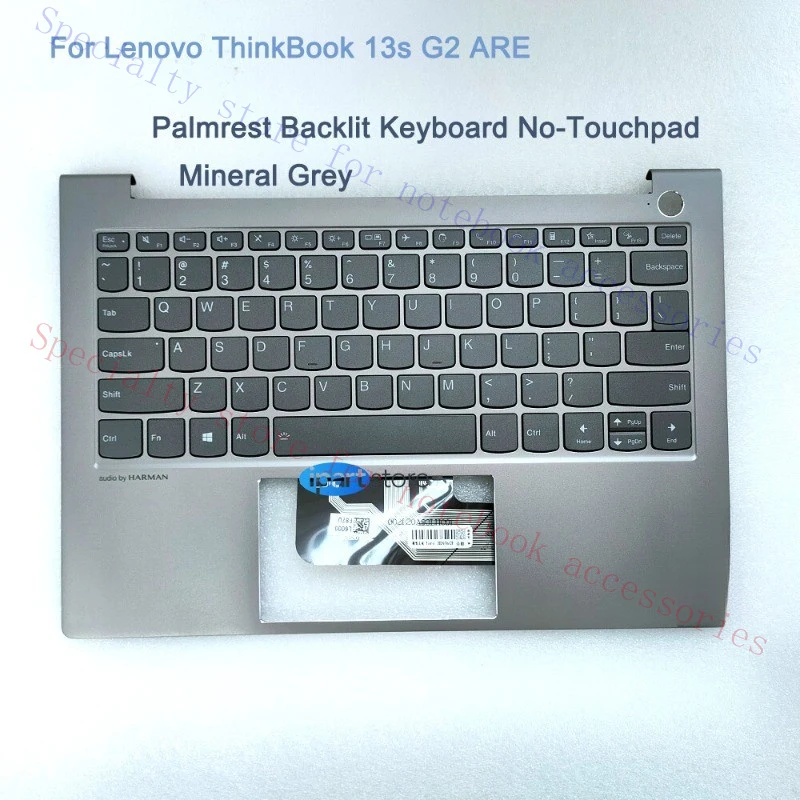 

A+ NEW For Lenovo ThinkBook 13s G2 ARE 13.3" Palmrest Keyboard BL 5CB1B34946