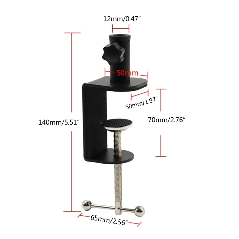 Table Mount Suspension Boom Scissor Arm Stand with an Adjustable Positioning Screw Table Mount Efficient for Protection