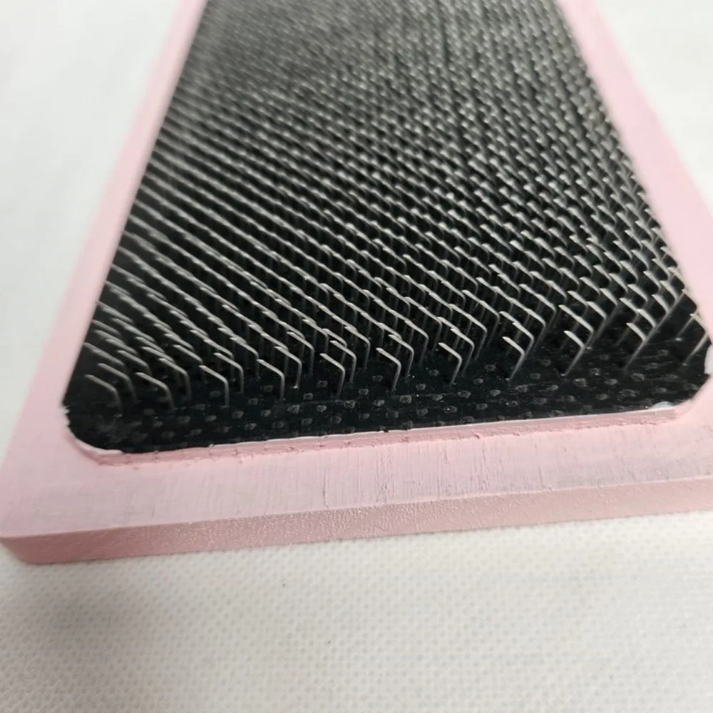 28X12CM Wooden Drawing Mat Hair Holder Hair Hackle For Wig Making use Drawing Card with curved needle