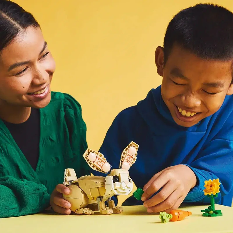 レゴビルディングブロック 3 と 1 動物シリーズかわいいウサギと野生のパンダ子供のパズルおもちゃモデル DIY おもちゃ子供のギフト