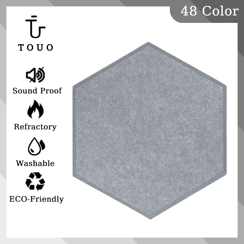 

TOUO Acoustic Isolator Panel 12 Pcs Studio 3D Sound Absorbing Room Accessories Acoustic Insulation Soundproofing Panels