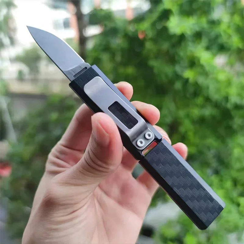 Mini Straight Knife Outdoor EDC Survival Equipment Emergency Tool Carbon Brazed Military Tactical Pocket Knife