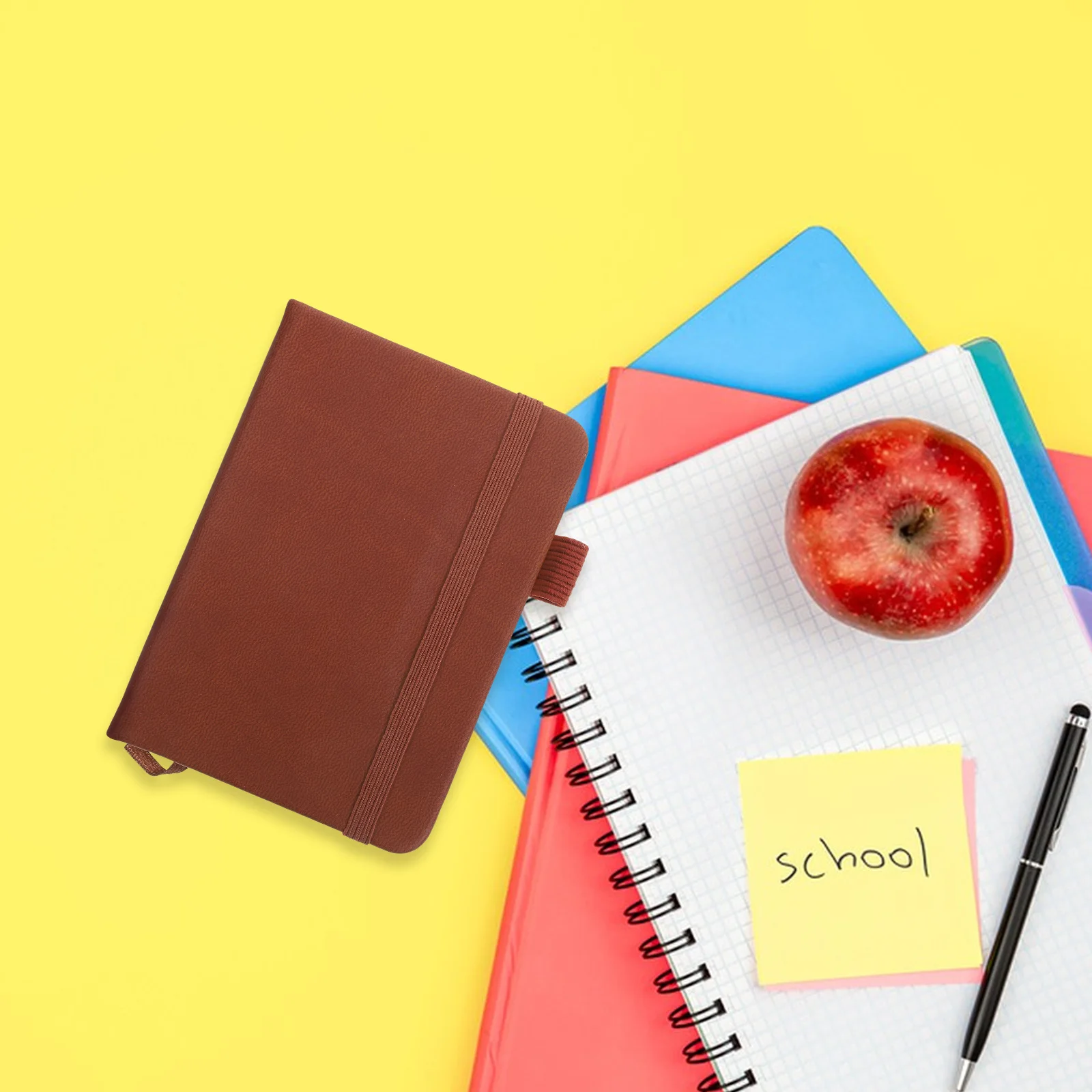 Caderno forrado portátil escritório negócios conferência bloco de notas suprimentos pequeno planejador de negócios tamanho de bolso bloco de notas uso duradouro