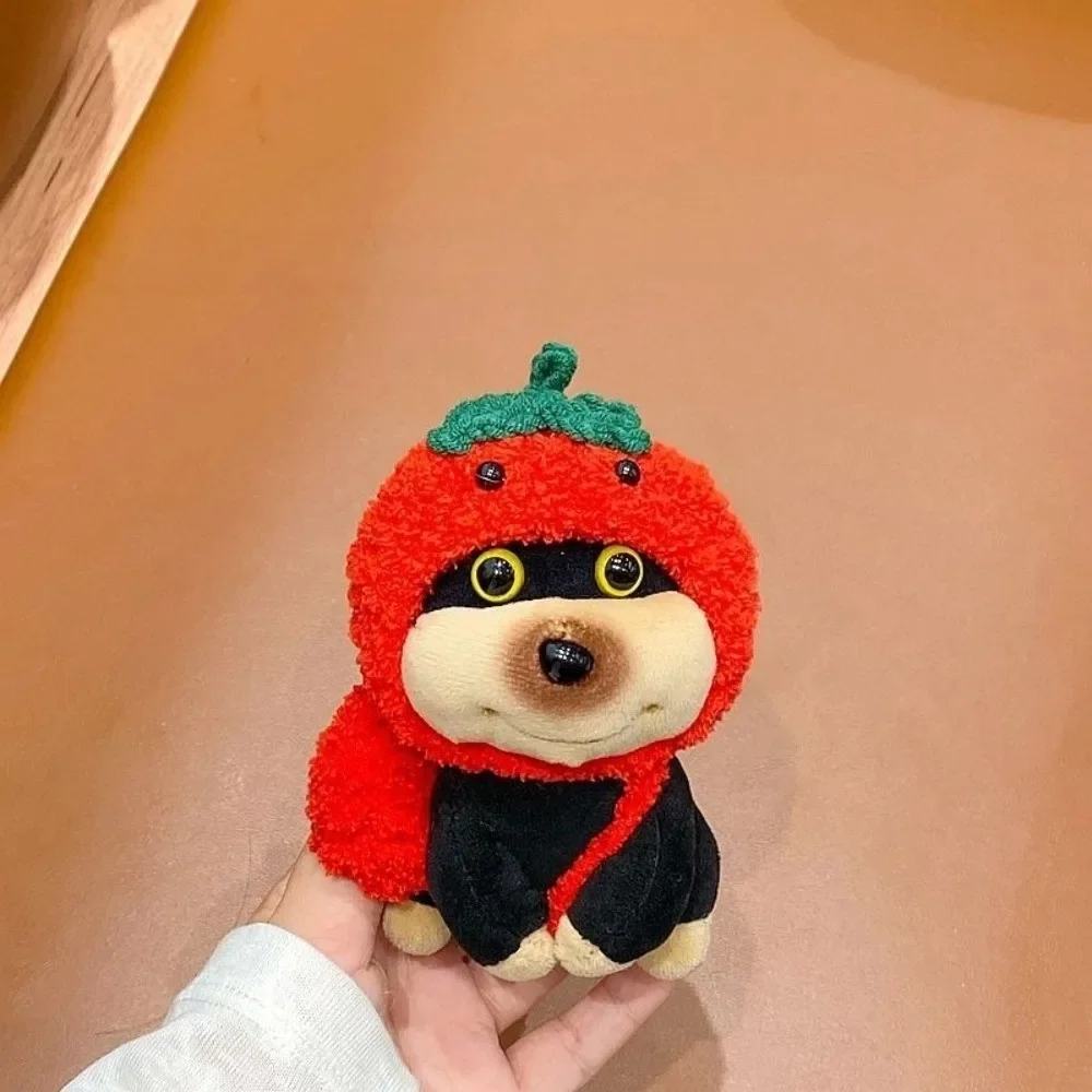 Nouveau casque sac Kit mignon ours chiot Kapybara Anime vêtements tomate aubergine coloré chapeau sac à dos porte-clés utilisation