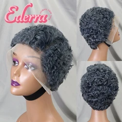 Pixie Cut Wig Short Bob Human Hair 13x4 Lace Frontal Wigs Transparent Lace Human Hair For Black Women Lace Front Human Hair Wig