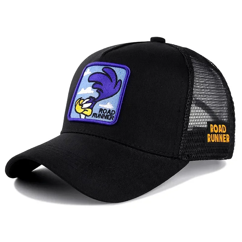 Heißer Verkauf Unisex Anime Cartoon Kappe Hohe Qualität Patch Ziehen Baseball Kappe Männer Trucker Hut