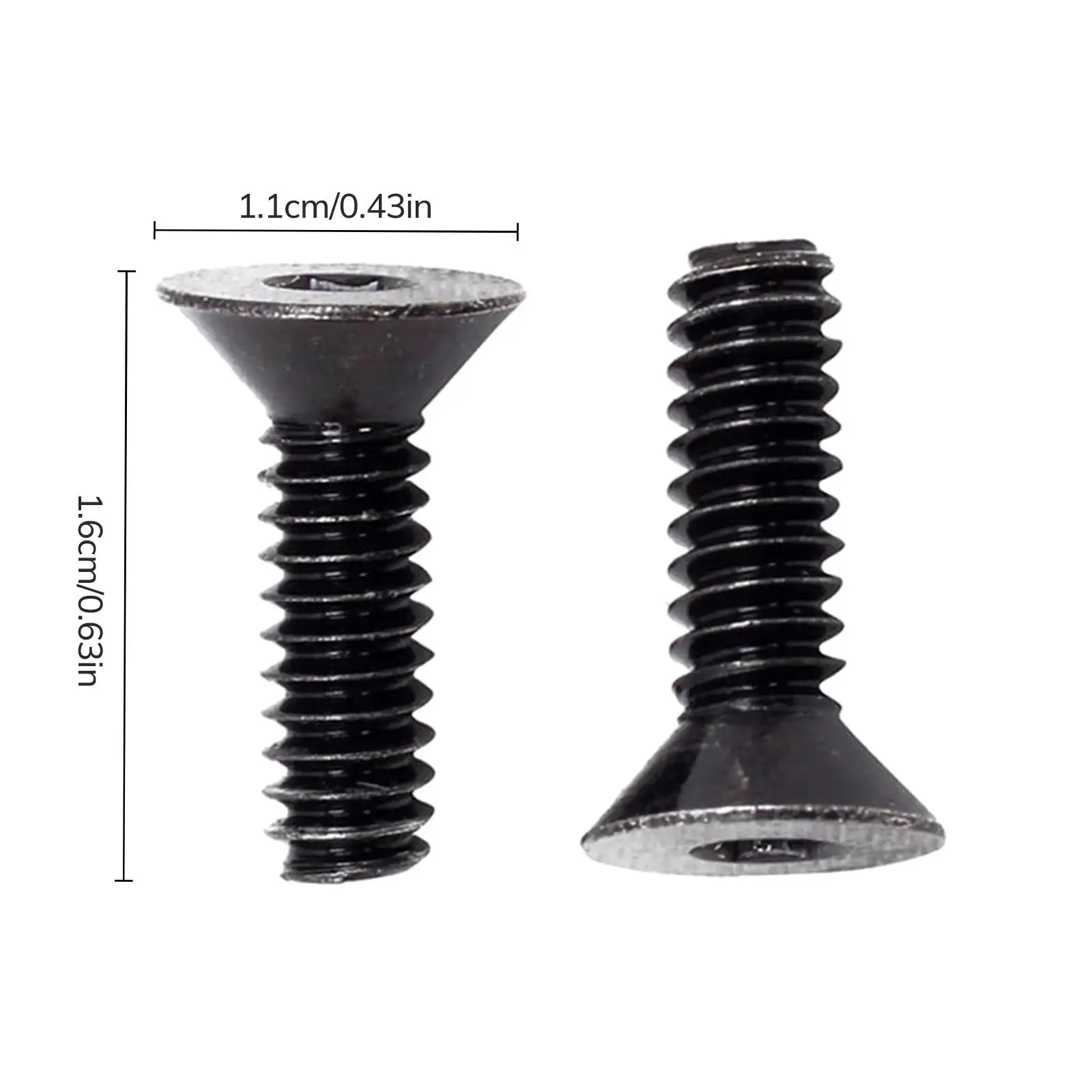 2-częściowa śruba mocująca celownik myśliwski do łucznictwa, wymienne akcesoria do celowników łukowych, stal nierdzewna 16x11 mm